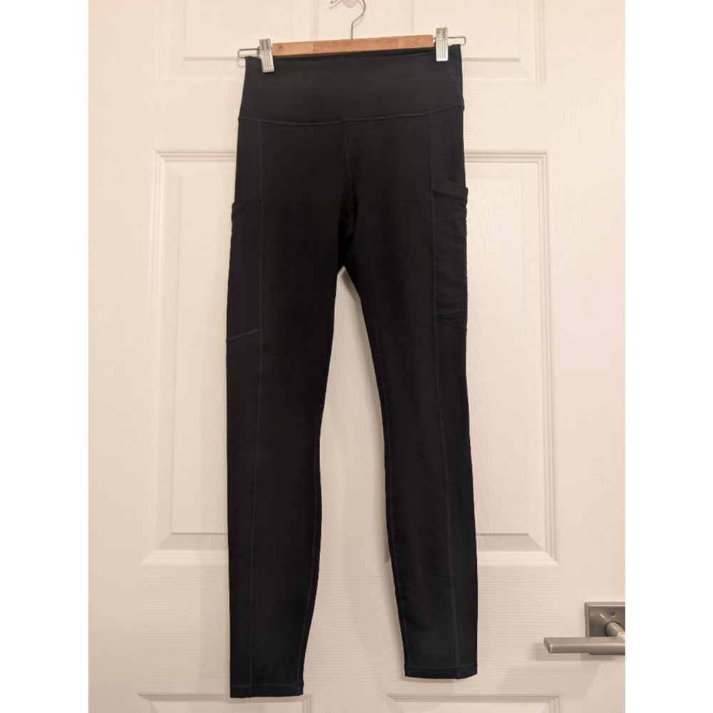 Fabletics PowerHold Black Leggings Oasis PureLuxe High-Waisted Legging 7/8 Sz S - Picture 6 of 9